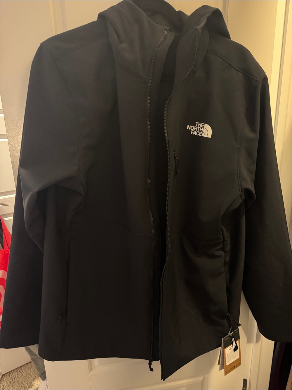 The North Face Black Hooded Softshell Performance Jacket
